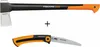 Fiskars Spaltaxt X25 Holzspalter Axt  + Fiskars Handsäge Produktbild-Vorschau 5