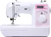 A white and pink Brother sewing machine is shown against a white background. Produktbild-Vorschau