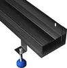 Aquabad Slim Wall Schwarz Matt Duschrinne 100cm mit Blende: Produktbild-Vorschau 3