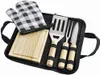 6 tlg BBQ Grill Set Grillbesteck Messer Grillwender Gabel Produktbild-Vorschau 1