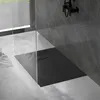 LuxeBath Duschwanne 100x70cm Schwarz Extra flache SMC Produktbild-Vorschau 9