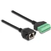 DELOCK RJ45 Kabel Cat.6 Buchse zu Terminalblock Adapter Produktbild-Vorschau 3