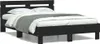 Bedframe met hoofdeinde, LED-verlichting, zwart, 120x200 cm Productafbeelding-voorbeeld 3