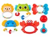 Baby Rassel Set 8in1 Beißringe Lernspielzeug Sensorik Produktbild-Vorschau 3