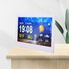 Orologio meteo WiFi 10in 100-240V bianco data temperatura Anteprima dell’immagine prodotto 4