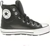 A side view of a black high-top Converse sneaker. Produktbild-Vorschau
