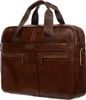 Borsa per laptop in pelle rovesciata 15,6 marrone Anteprima dell’immagine prodotto 2