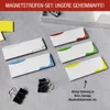 50 Magnetstreifen beschreibbar 110x40 mm, 10 Stück je Farbe Produktbild-Vorschau 4