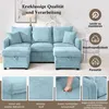 Merax Ecksofa U-Form mit Schlaffunktion und Stauraum, Produktbild-Vorschau 13