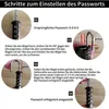 Lot de 2 cadenas à combinaison à 4 chiffres réglables Voir les images du produit 5
