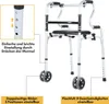 Faziango Leichtgewicht Rollator mit Sitz faltbar - Produktbild-Vorschau 4