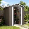 Aga Casetta da giardino 194x131x184 cm Grigio-marrone Anteprima dell’immagine prodotto 9