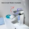 Homelody Wasserhahn Bad wasserfall，Waschtischarmatur mit Produktbild-Vorschau 3