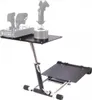 A flight simulator joystick and throttle stand on a white background. Produktbild-Vorschau