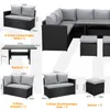 MeXo Gartenlounge Set 8 Personen Lounge Gartenmöbelset Produktbild-Vorschau 7