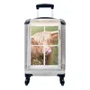 MuchoWow® Koffer Handgepäck Trolley Rollkoffer Kleine Produktbild-Vorschau 1