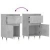 vidaXL Credenze 2 pz. Grigio cemento 40x35x70 cm materiale Anteprima dell’immagine prodotto 11