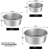 A diagram showing three round cake pans with dimensions indicated. Produktbild-Vorschau
