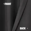 A close-up view of a black outdoor curtain, showing both the front and back sides. Náhľad obrázku produktu