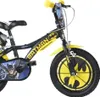 A close-up view of a Batman-themed children's bicycle. Náhľad obrázku produktu