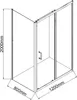 A technical drawing of a shower cabin with dimensions indicated. Anteprima dell’immagine prodotto