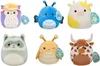 A collage of six different plush toys, each representing an animal. Podgląd zdjęcia produktu