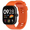 BStrap Silicone Armband für Xiaomi Redmi Watch 4, orange Produktbild-Vorschau 2