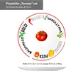 6er Set Pizzateller Tomate | Weiß mit Dekor Grün & Rot Ø Produktbild-Vorschau 6