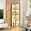 BROTTAR Eckschrank mit LED Beleuchtung, stilvoller Produktbild-Vorschau 9