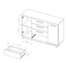Kommode INES IN-01 mit 4 Schubladen 2 Türen Sideboard 135 Produktbild-Vorschau 6
