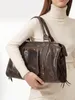 Elara Damen-Schultertasche aus echtem Wildleder Blau  Italy Produktbild-Vorschau 8