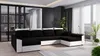 A modern living room with a U-shaped couch, large windows with curtains, and plants. Náhled obrázku produktu