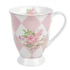 Clayre & Eef Tasse 300 ml Rosa Weiß Porzellan Rosen Produktbild-Vorschau 1