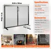 Pantalla para chimenea de 1 panel con puerta, fabricada en Vista previa de la imagen del producto 6