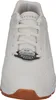 A white Skechers sneaker shown from the front. Produktbild-Vorschau