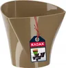 KADAX Blumentopf "Sisco", Dreieckig Übertopf, Pflanztopf Produktbild-Vorschau 1