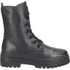 A black leather lace-up boot shown from the side against a white background. Produktbild-Vorschau