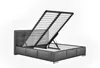 Polsterbett Bett Doppelbett GALENO 140x200 cm in Stoff Grün Produktbild-Vorschau 2