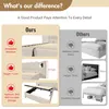A comparison of features between 'Ours' and 'Others' for a bed product, highlighting differences with text and images. Produktbild-Vorschau
