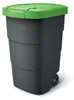 Prosperplast Wheeler 90 l anthrazit mit grünem Deckel Produktbild-Vorschau 4