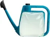 A blue watering can filled with a translucent liquid, shown against a white background. Produktbild-Vorschau