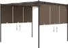 vidaXL Gartenpavillon mit Seitenvorhang 3x3x2,25 m Taupe Produktbild-Vorschau 8