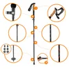 A diagram showing the different parts of trekking poles with numbered callouts. Náhled obrázku produktu