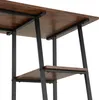 Close-up view of the underside of a desk with shelves. Náhled obrázku produktu