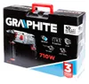 The image shows the retail packaging of a Graphite brand rotary hammer drill. Podgląd zdjęcia produktu