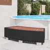 vidaXL Spa Step Poly Rattan 92 × 45 × 25 cm Black Náhľad obrázku produktu 1