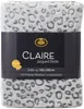 Wohndecke Claire Jacquard Leopardmuster anthrazit 200 x 150 Produktbild-Vorschau 1