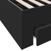 Bettgestell mit Schubladen Schwarz 140x190 cm Holzwerkstoff Produktbild-Vorschau 7