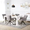 Homestyle4u Esszimmerstühle 6er Set drehbar Polsterstuhl Produktbild-Vorschau 2