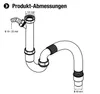 Cornat Spültisch-Röhren-Geruchsverschluss 1  1/2 x 50 mm Produktbild-Vorschau 2